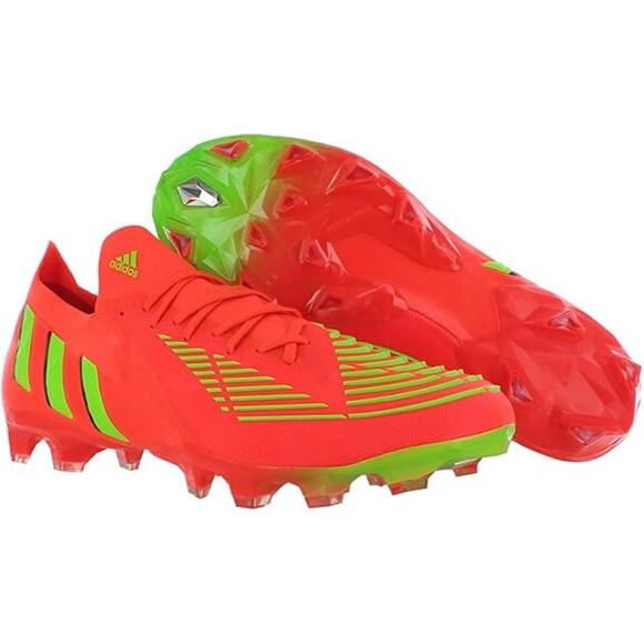 NWT adidas Predator Edge.1 Low FG Soccer Cleats Red/Green/Black Size 9 - Picture 3 of 4